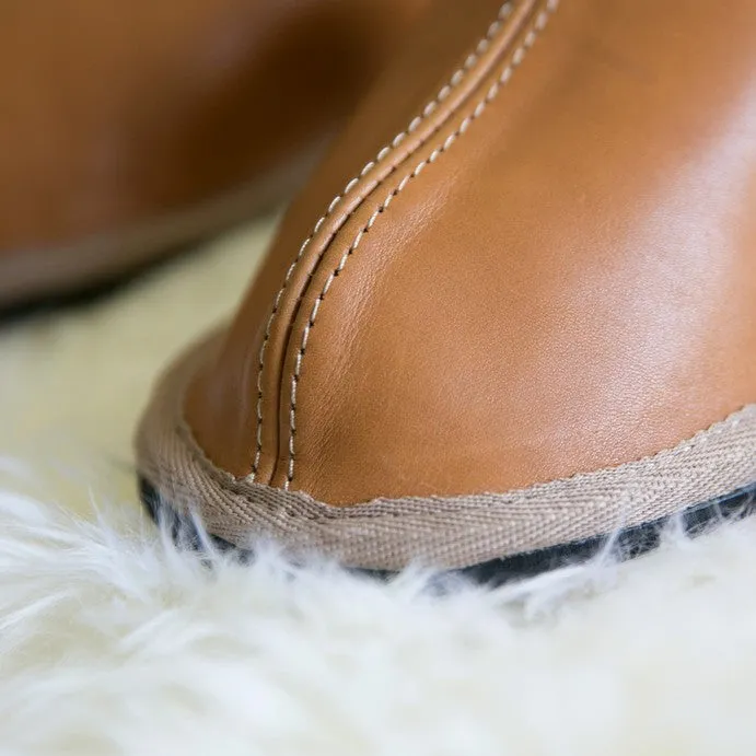 NEW | Mule | Toffee | Leather | Binding Collar