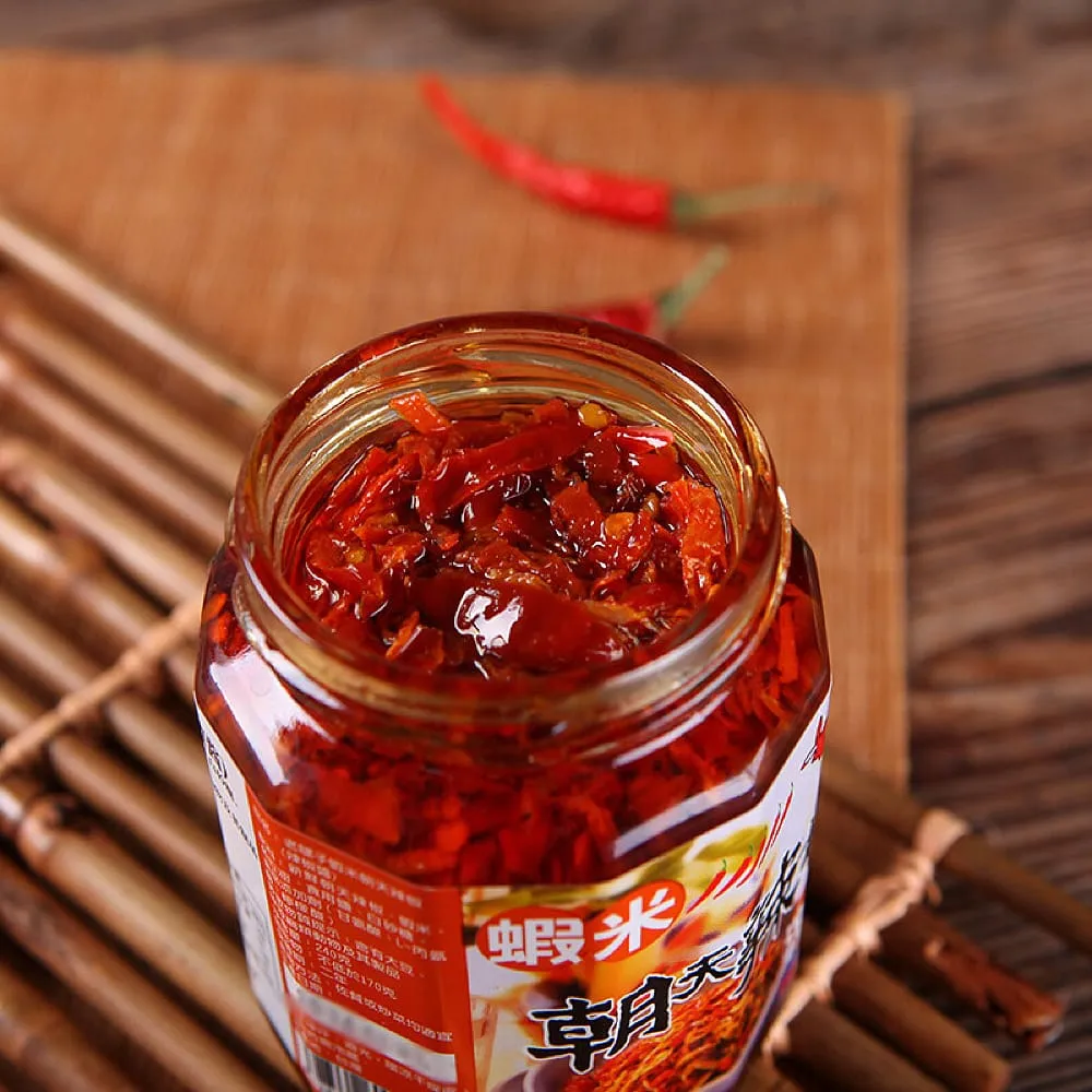Old Mule Brand Extra Spicy Shrimp with Heaven Facing Chillies, Frozen, 240g