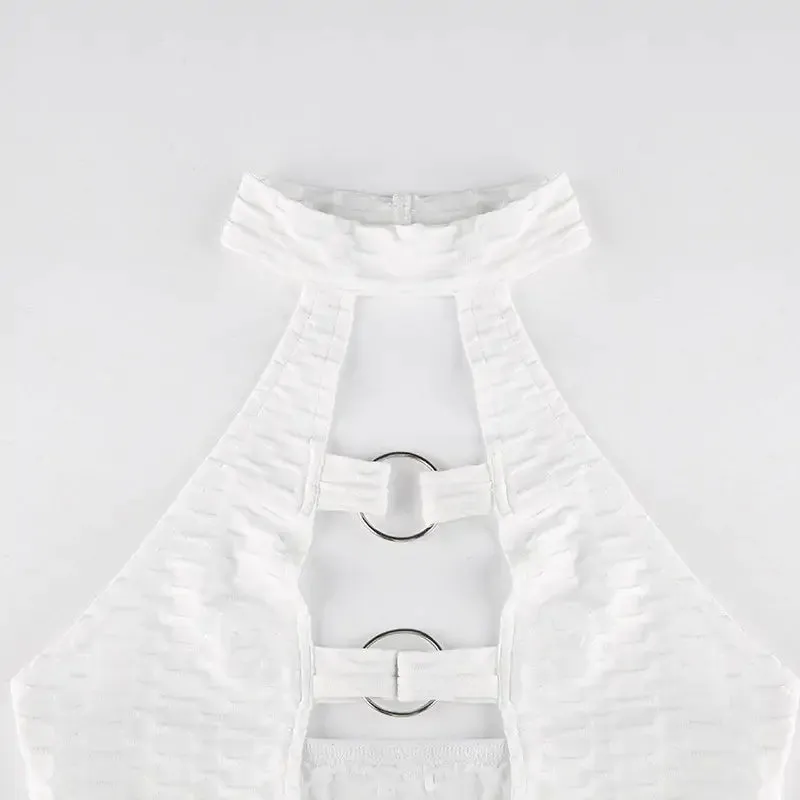 Open Front Mini Dress
