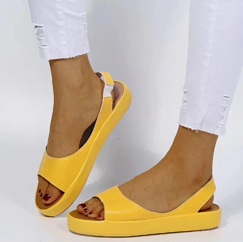 OrthoWave™ | Women's Orthopedic Summer Sandals | Breathable Design, Adjustable Straps & Arch Support