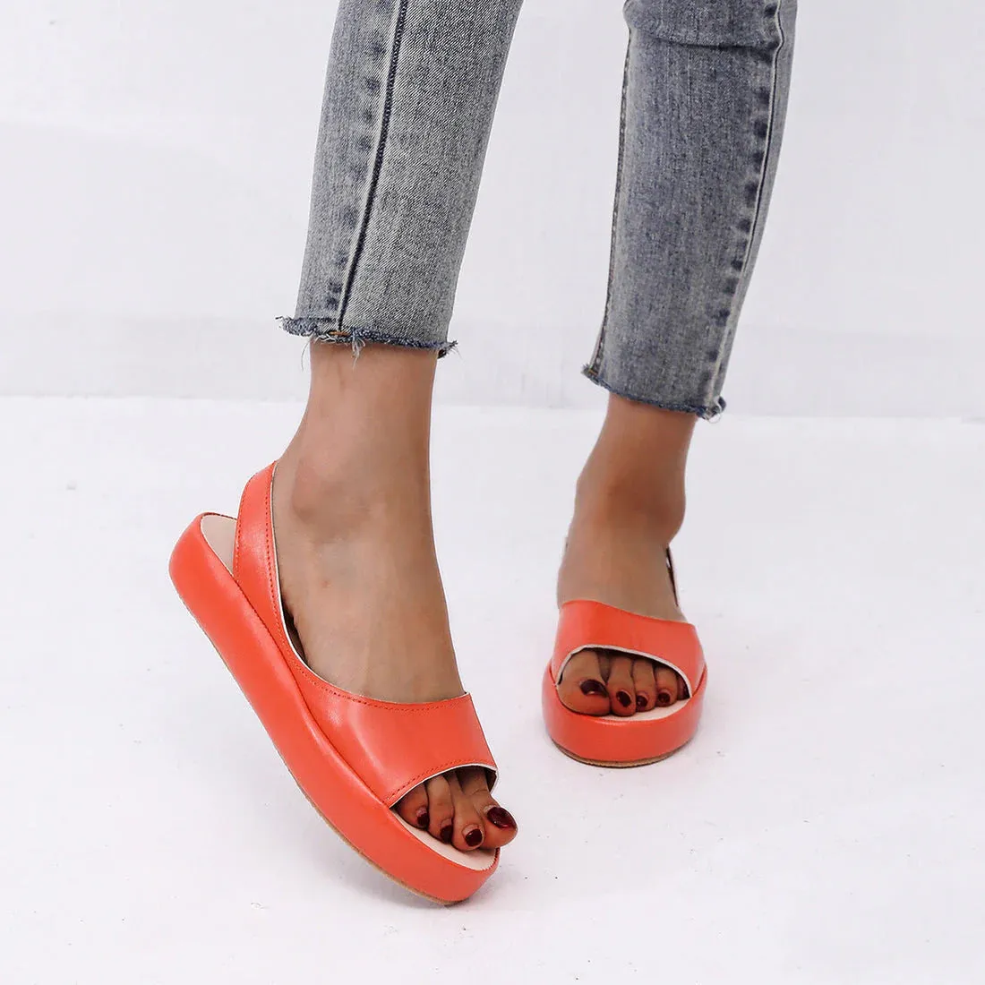 OrthoWave™ | Women's Orthopedic Summer Sandals | Breathable Design, Adjustable Straps & Arch Support