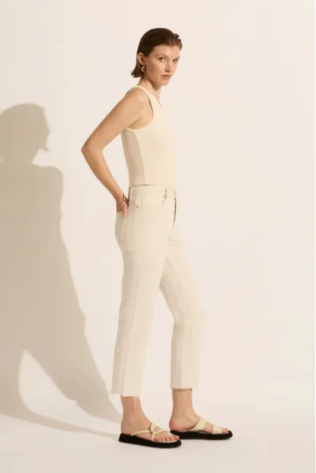Outland Denim Zoe High Straight Crop Jean WAS $260