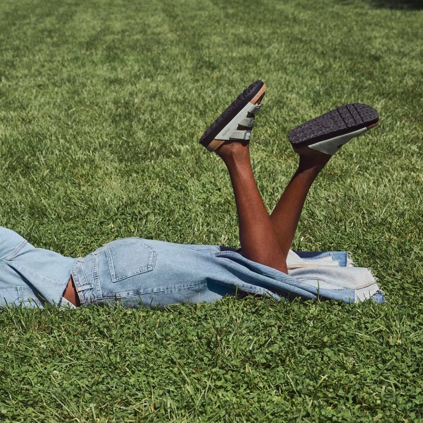 Papillio Florida Platform pure sage nubuck by Birkenstock