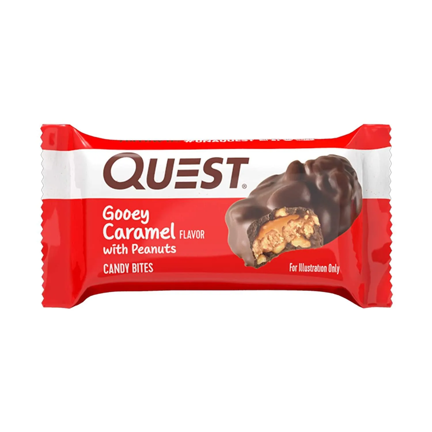 Quest Nutrition Gooey Caramel Candy Bites, 0.74 Oz - 8 Count (Pack of 3)