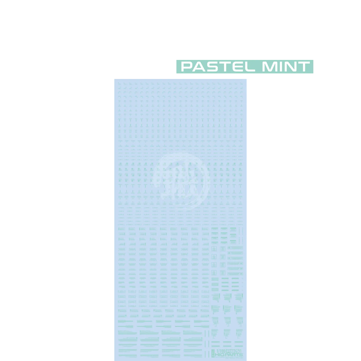 RB01 Caution Decal [Pastel Mint] [1/100 Scale]