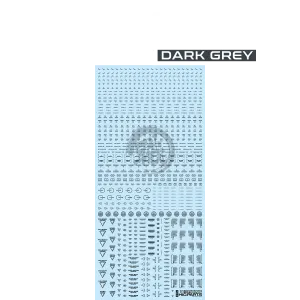 RB02 Caution Decal [Dark Grey] [1/100 Scale]