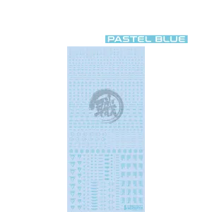 RB02 Caution Decal [Pastel Blue] [1/100 Scale]