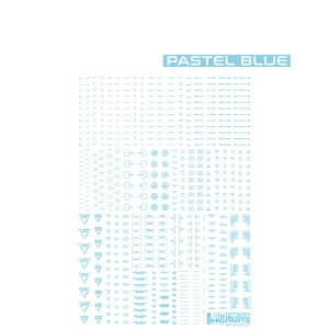 RB02 Caution Decal [Pastel Blue] [1/144 Scale]