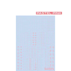 RB02 Caution Decal [Pastel Pink] [1/144 Scale]