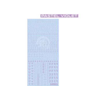 RB02 Caution Decal [Pastel Violet] [1/100 Scale]