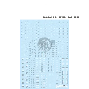 RB02 Caution Decal [White & Grey] [1/144 Scale]