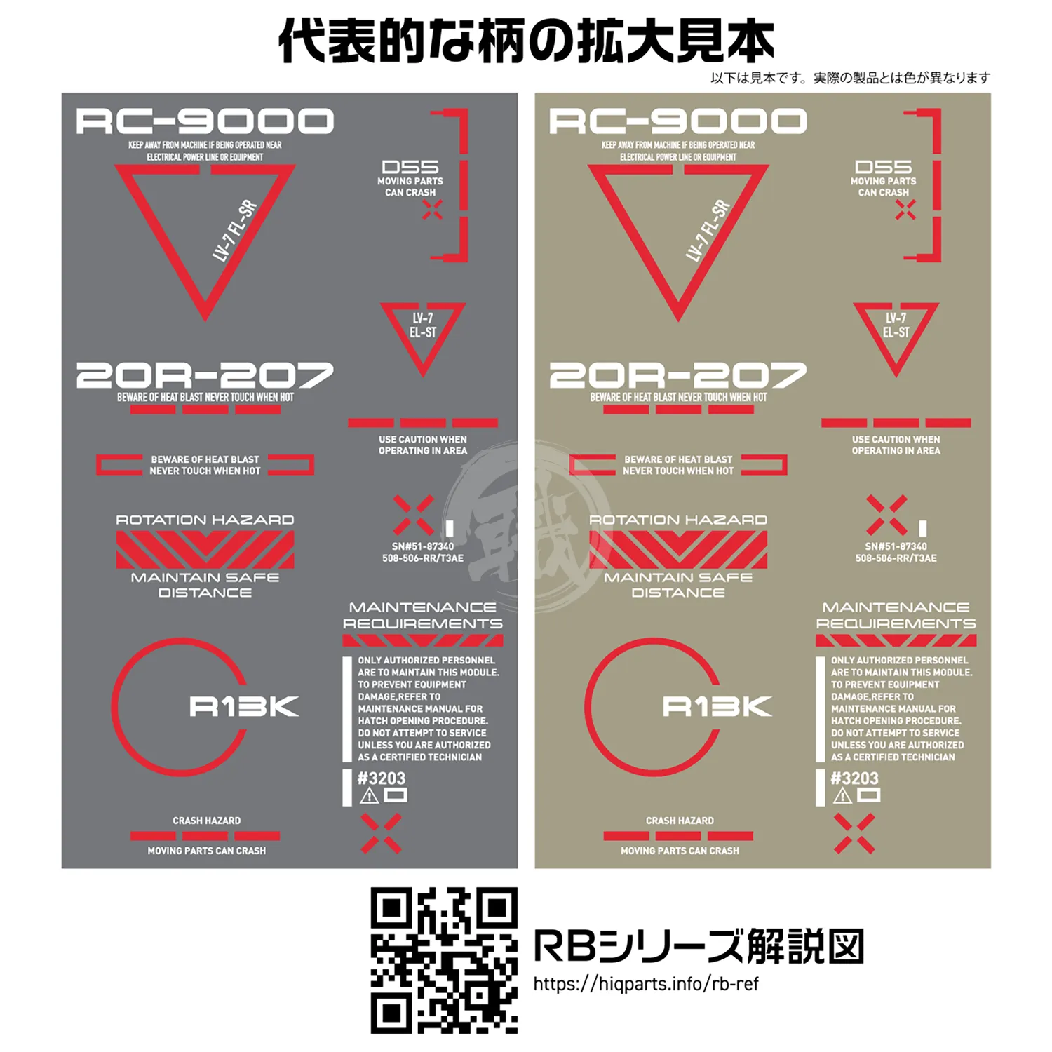 RB02 Caution Decal [White & Red] [1/144 Scale]