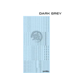 RB03 Caution Decal [Dark Grey] [1/100 Scale]