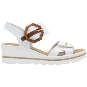 Rieker 67476-83 (Oyster) Weiss Sandals