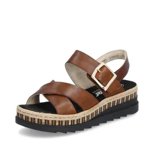 Rieker Ladies Wedge Strap Sandal