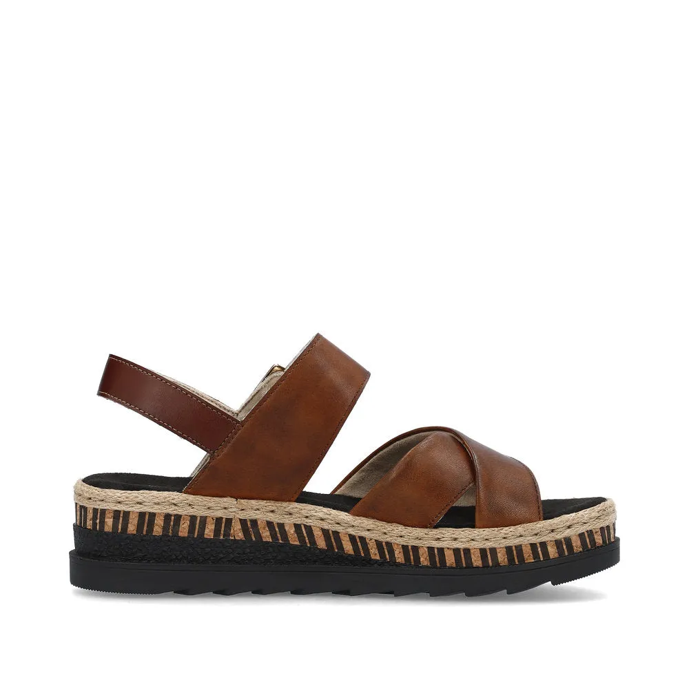 Rieker Ladies Wedge Strap Sandal