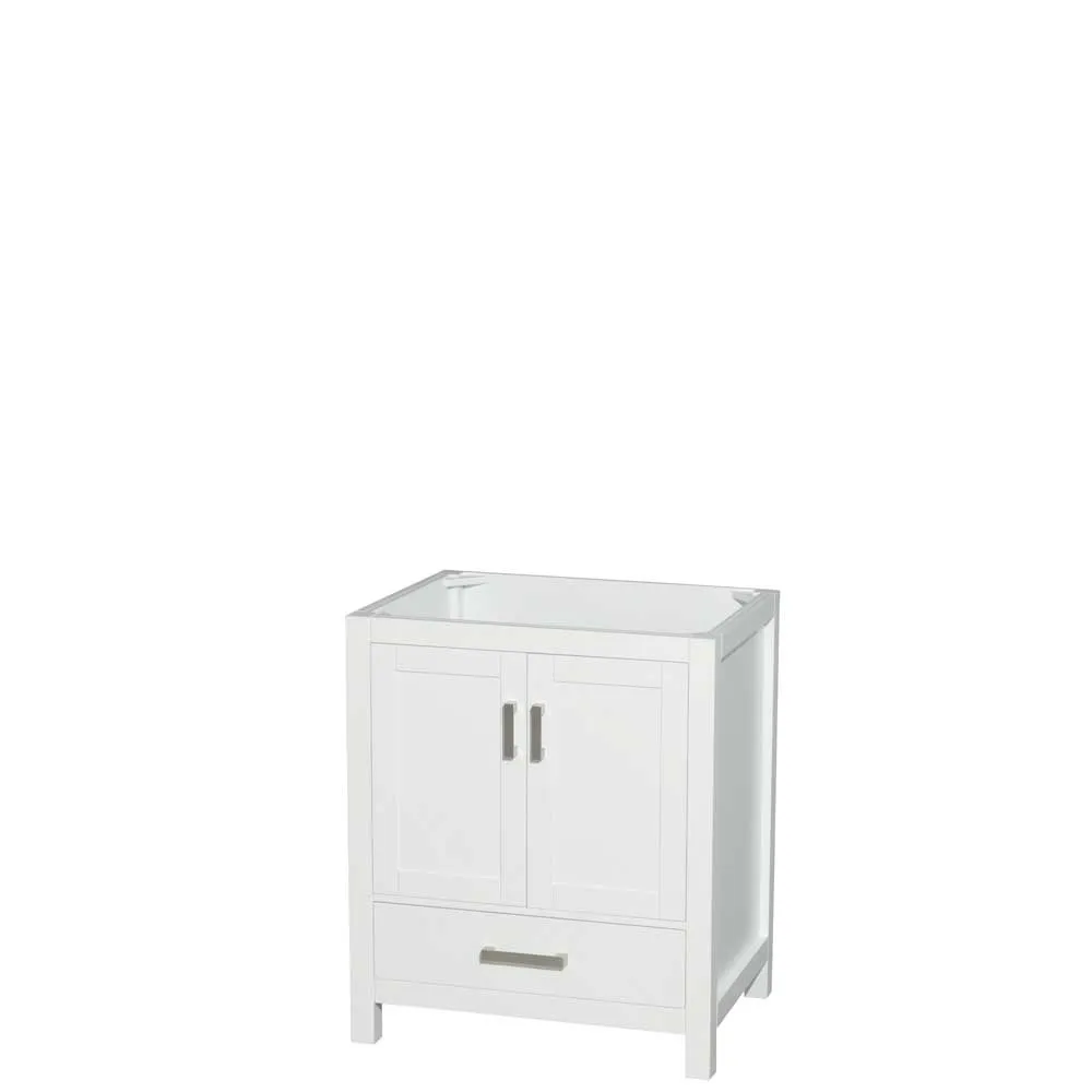 Sheffield 30 Inch Single Bathroom Vanity in White