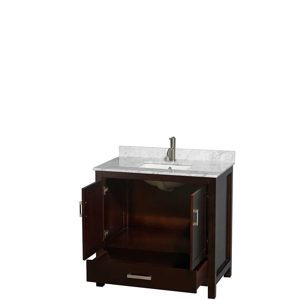 Sheffield 36 Inch Single Bathroom Vanity in Espresso