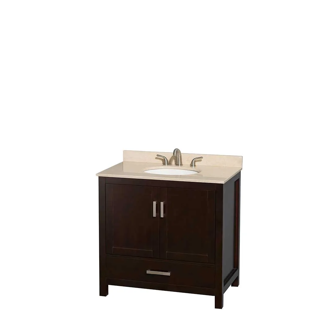 Sheffield 36 Inch Single Bathroom Vanity in Espresso