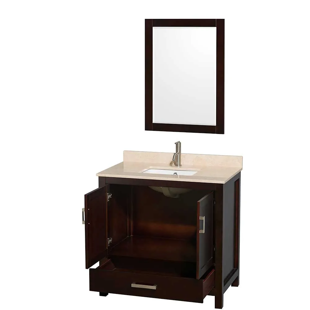 Sheffield 36 Inch Single Bathroom Vanity in Espresso