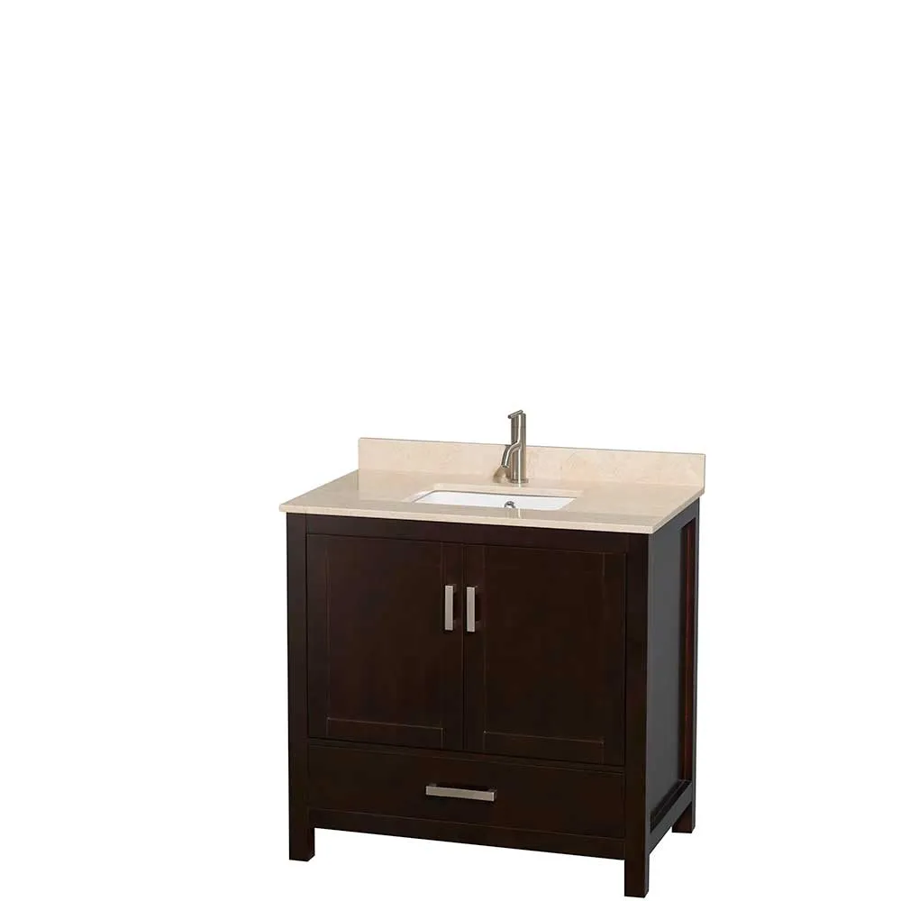 Sheffield 36 Inch Single Bathroom Vanity in Espresso