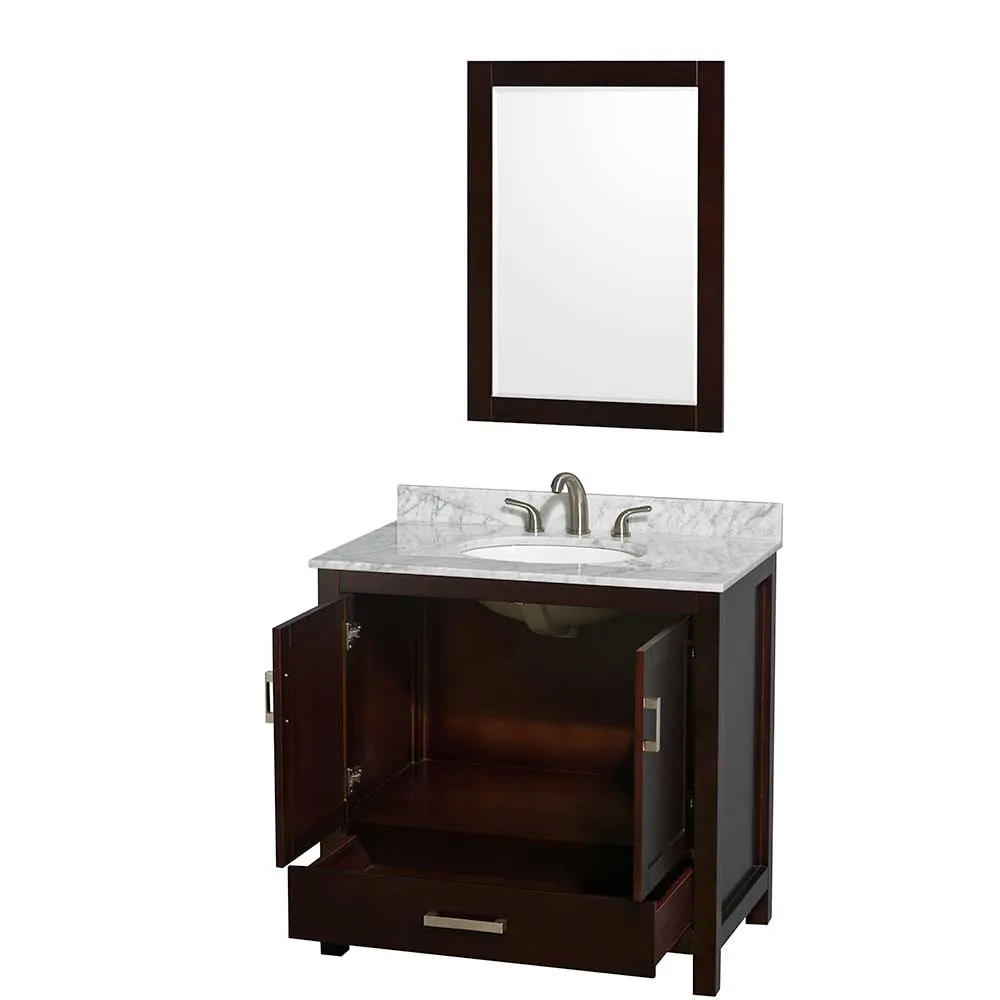 Sheffield 36 Inch Single Bathroom Vanity in Espresso