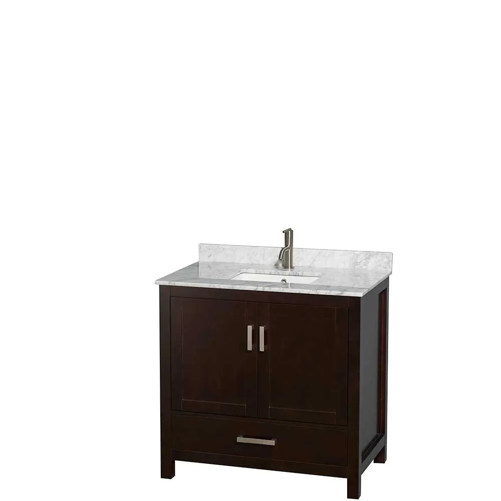 Sheffield 36 Inch Single Bathroom Vanity in Espresso