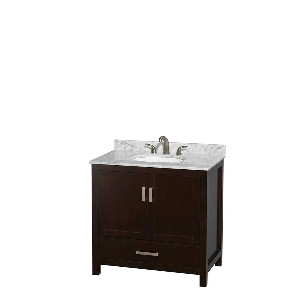 Sheffield 36 Inch Single Bathroom Vanity in Espresso