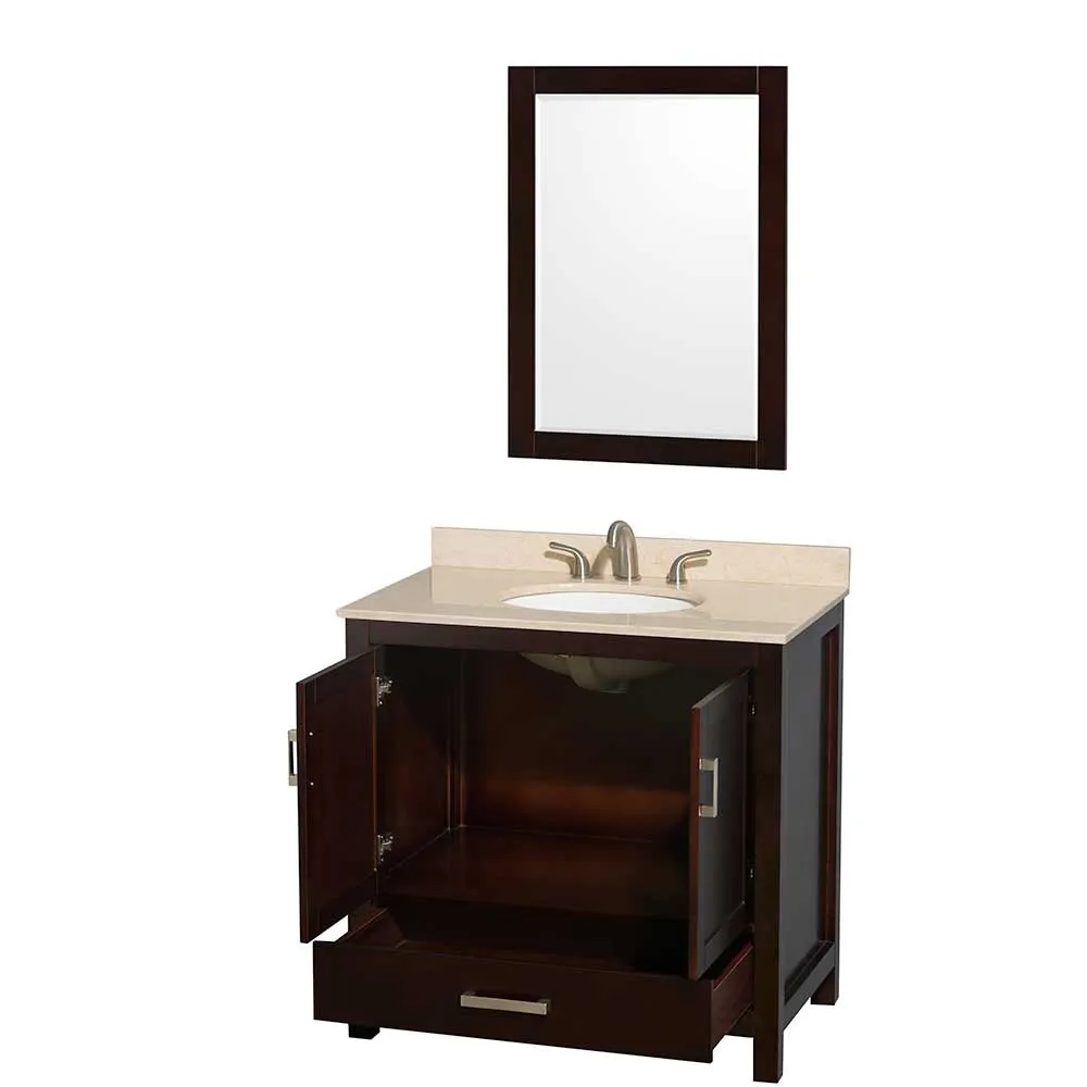 Sheffield 36 Inch Single Bathroom Vanity in Espresso