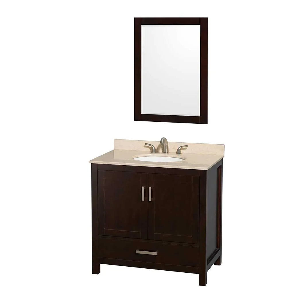 Sheffield 36 Inch Single Bathroom Vanity in Espresso