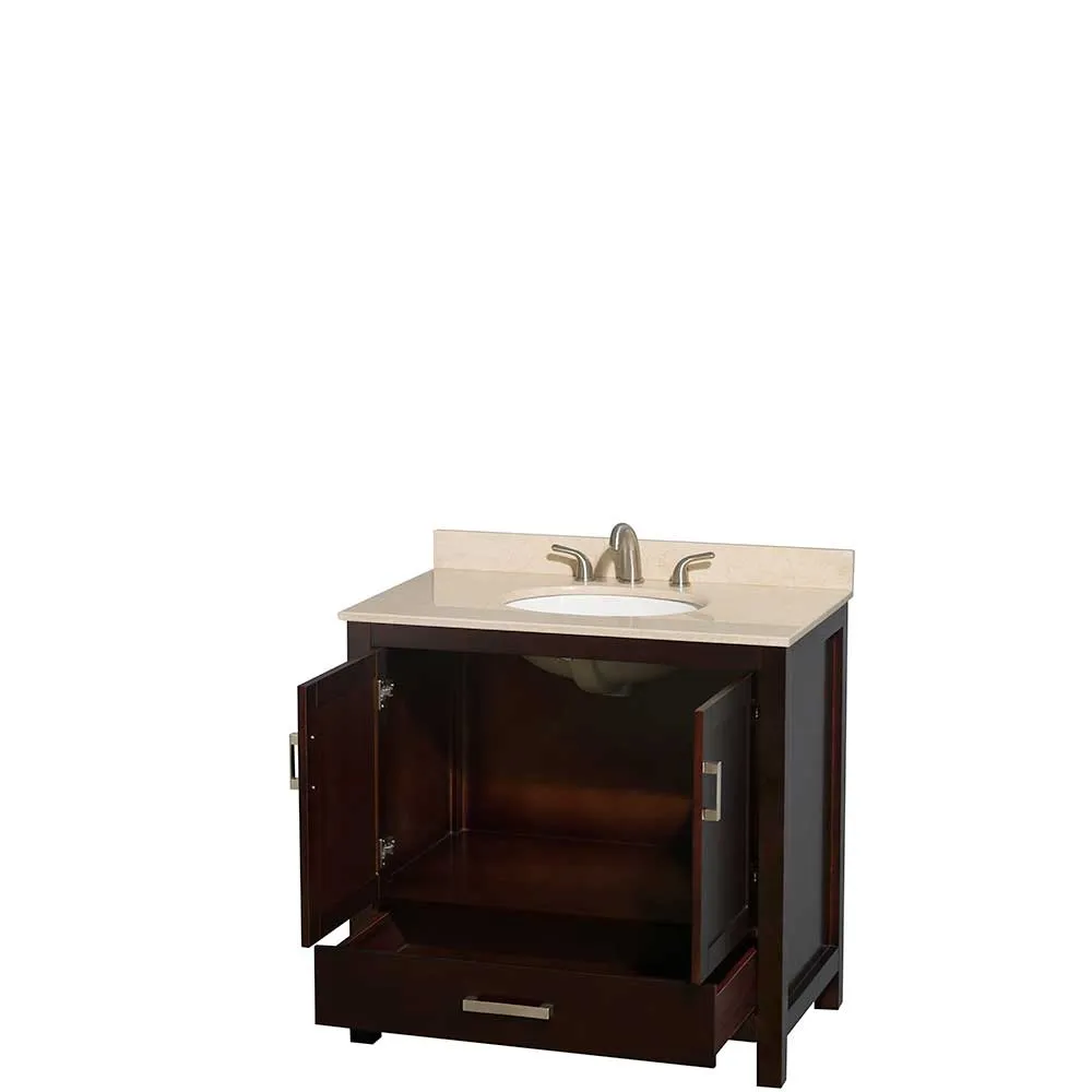Sheffield 36 Inch Single Bathroom Vanity in Espresso