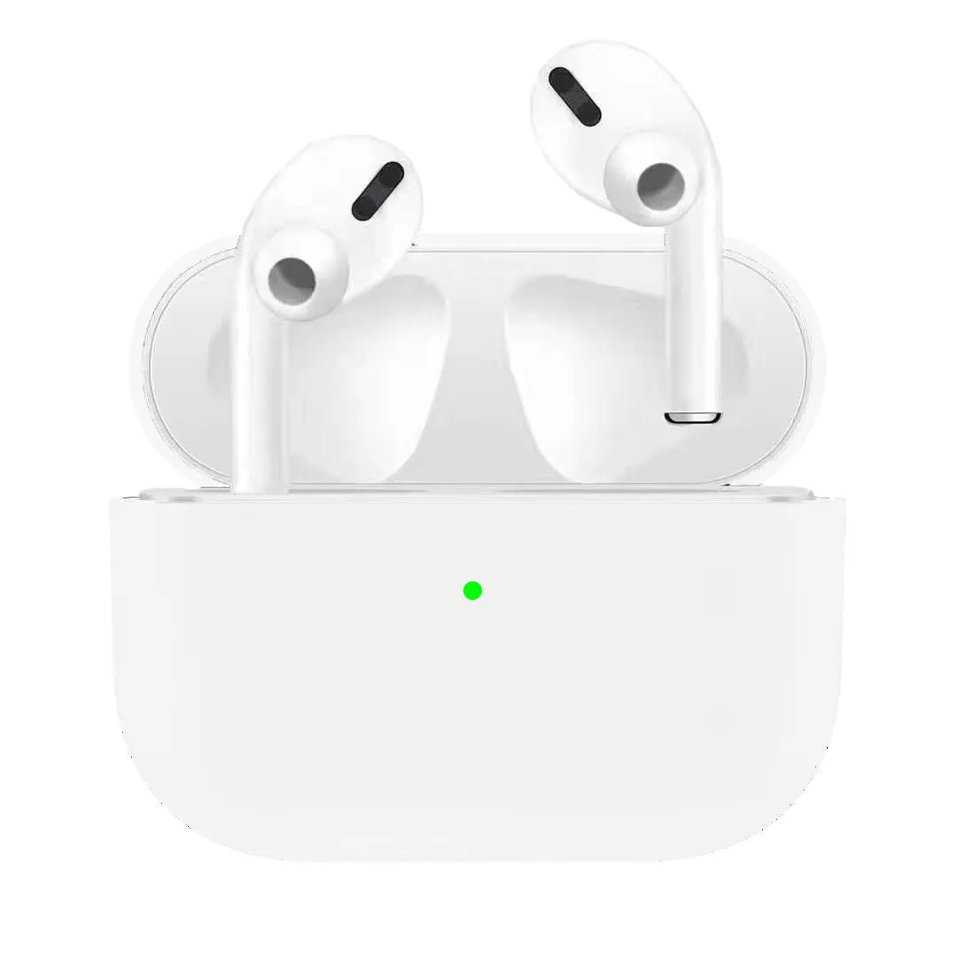 Silicone Earphone Case For Airpods Pro Shockproof Cases For Apple Bluetooth Headset Protective Cover black