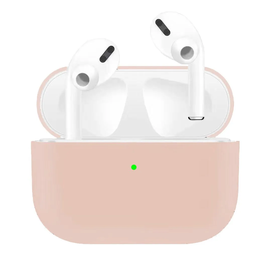 Silicone Earphone Case For Airpods Pro Shockproof Cases For Apple Bluetooth Headset Protective Cover black