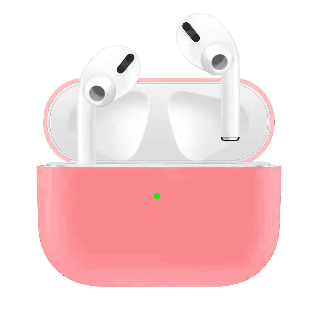 Silicone Earphone Case For Airpods Pro Shockproof Cases For Apple Bluetooth Headset Protective Cover black