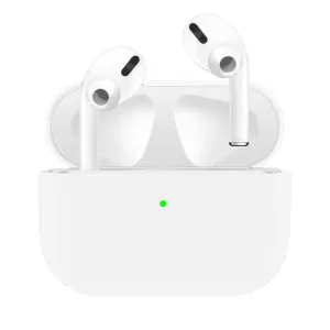 Silicone Earphone Case For Airpods Pro Shockproof Cases For Apple Bluetooth Headset Protective Cover white