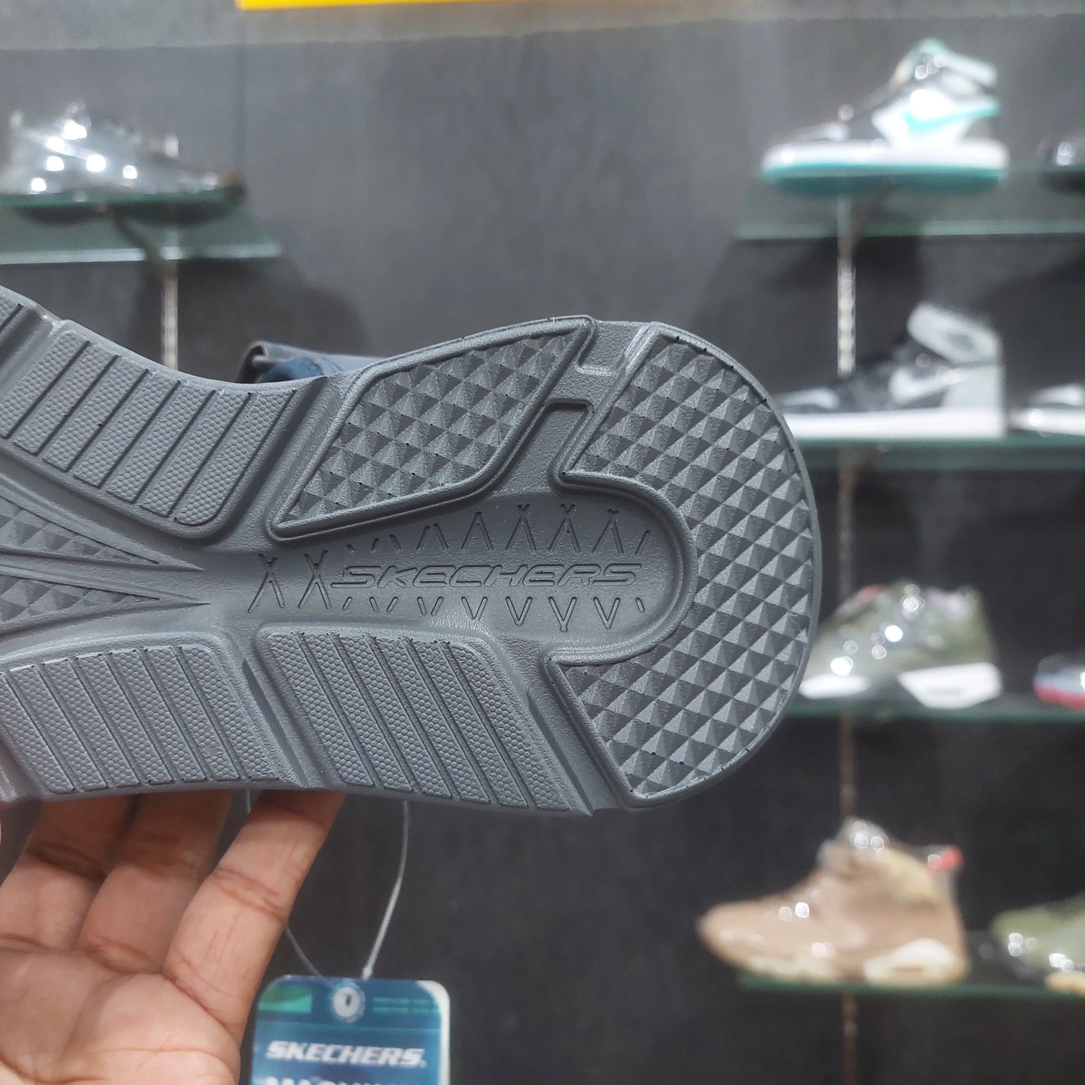 Sketchers Ultra-Go Goga Mat Sandal - Navy