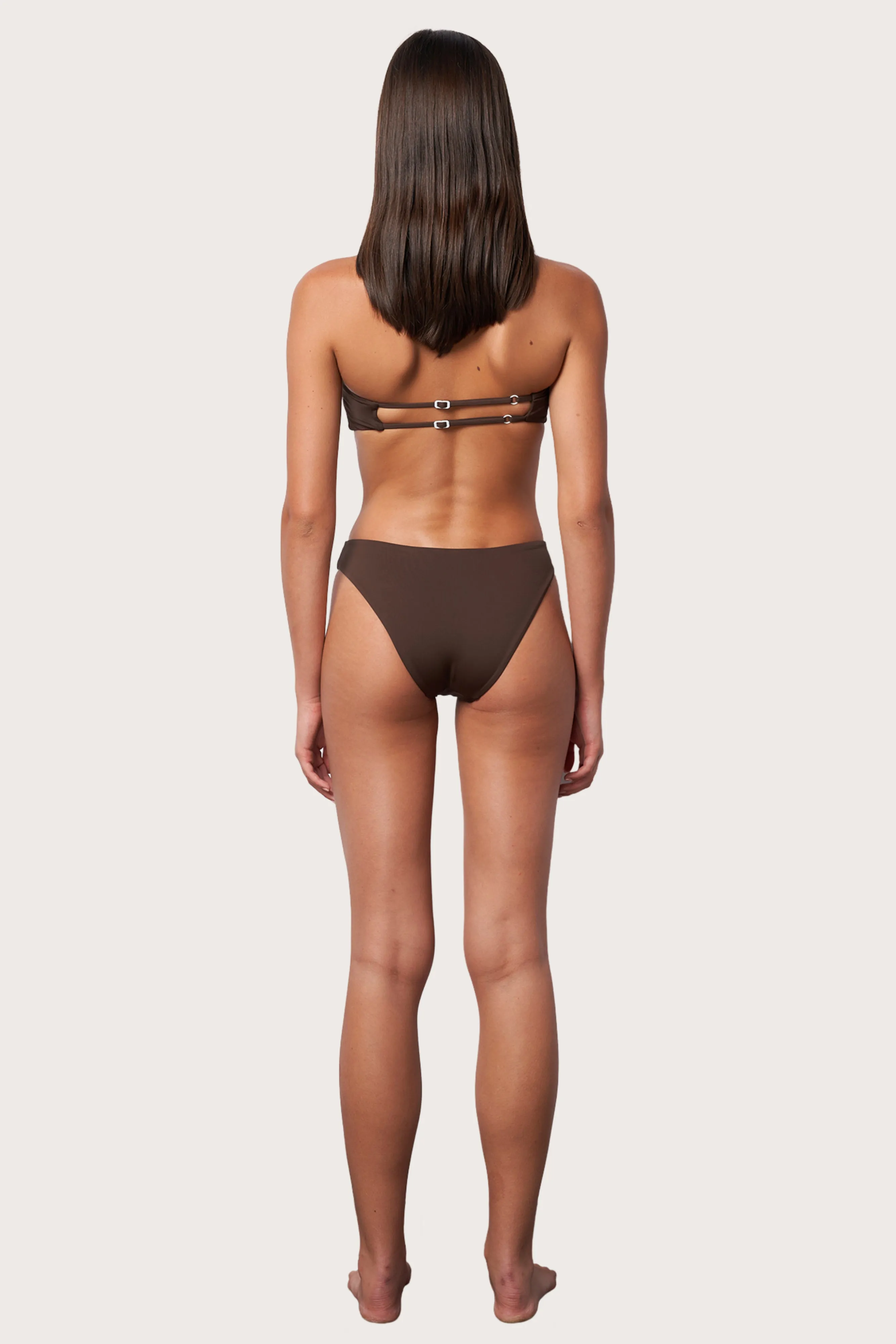 Slide Bandeau Bikini Top - Espresso