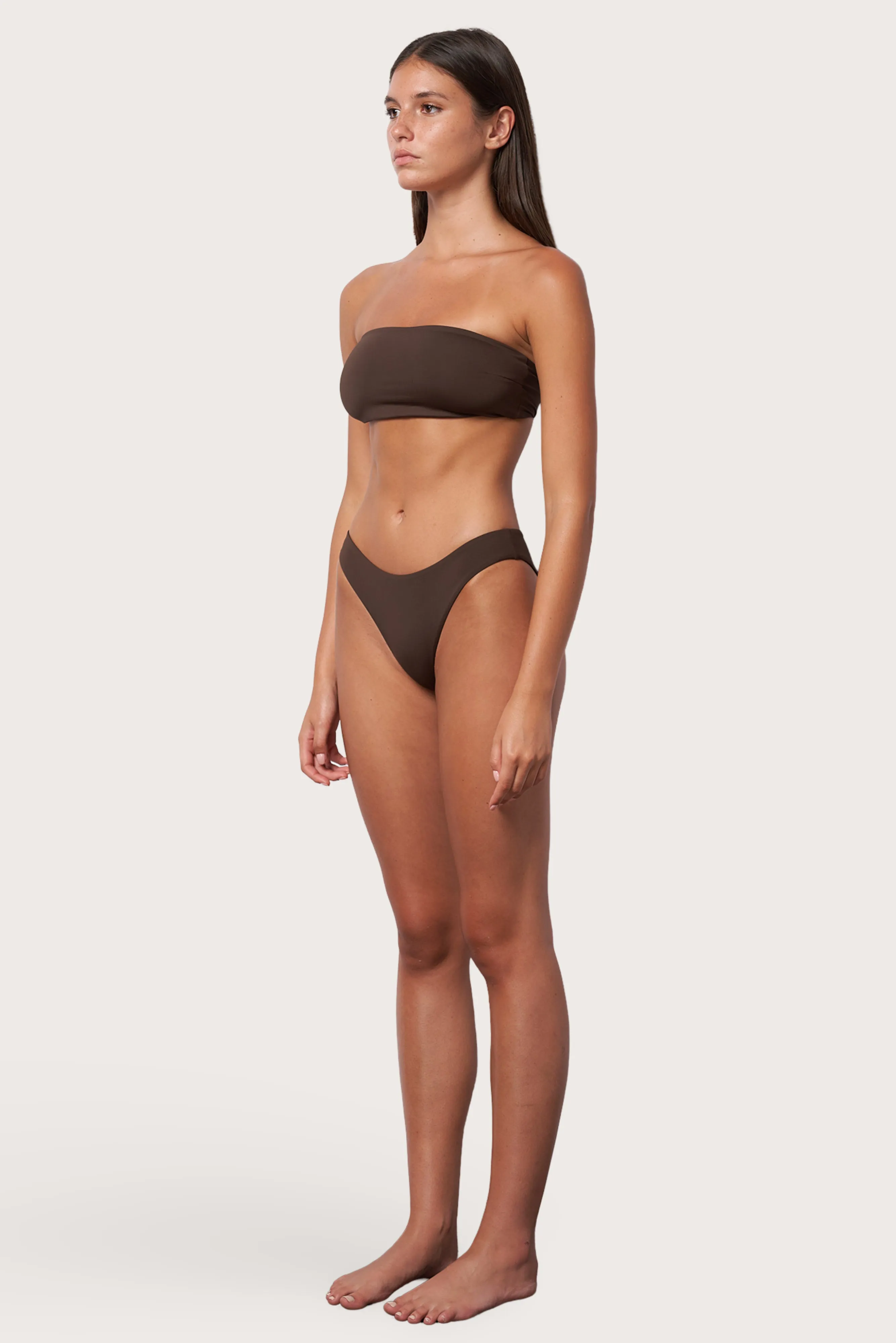 Slide Bandeau Bikini Top - Espresso