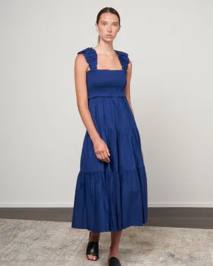sloane slvless smocked dress - cobalt