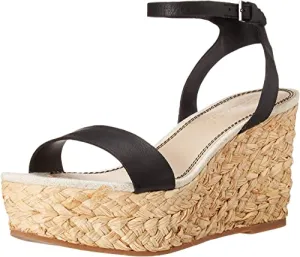 Splendid Women's Marie Espadrille Wedge Sandal, BLKLEA, 6 M US
