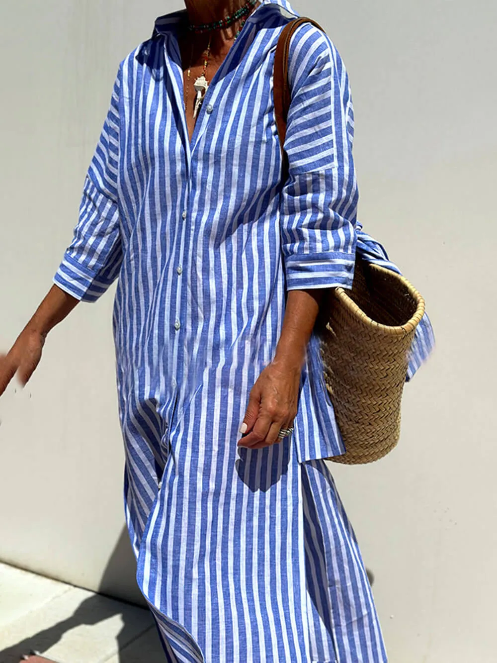 Splendor Stripes Printed Dress