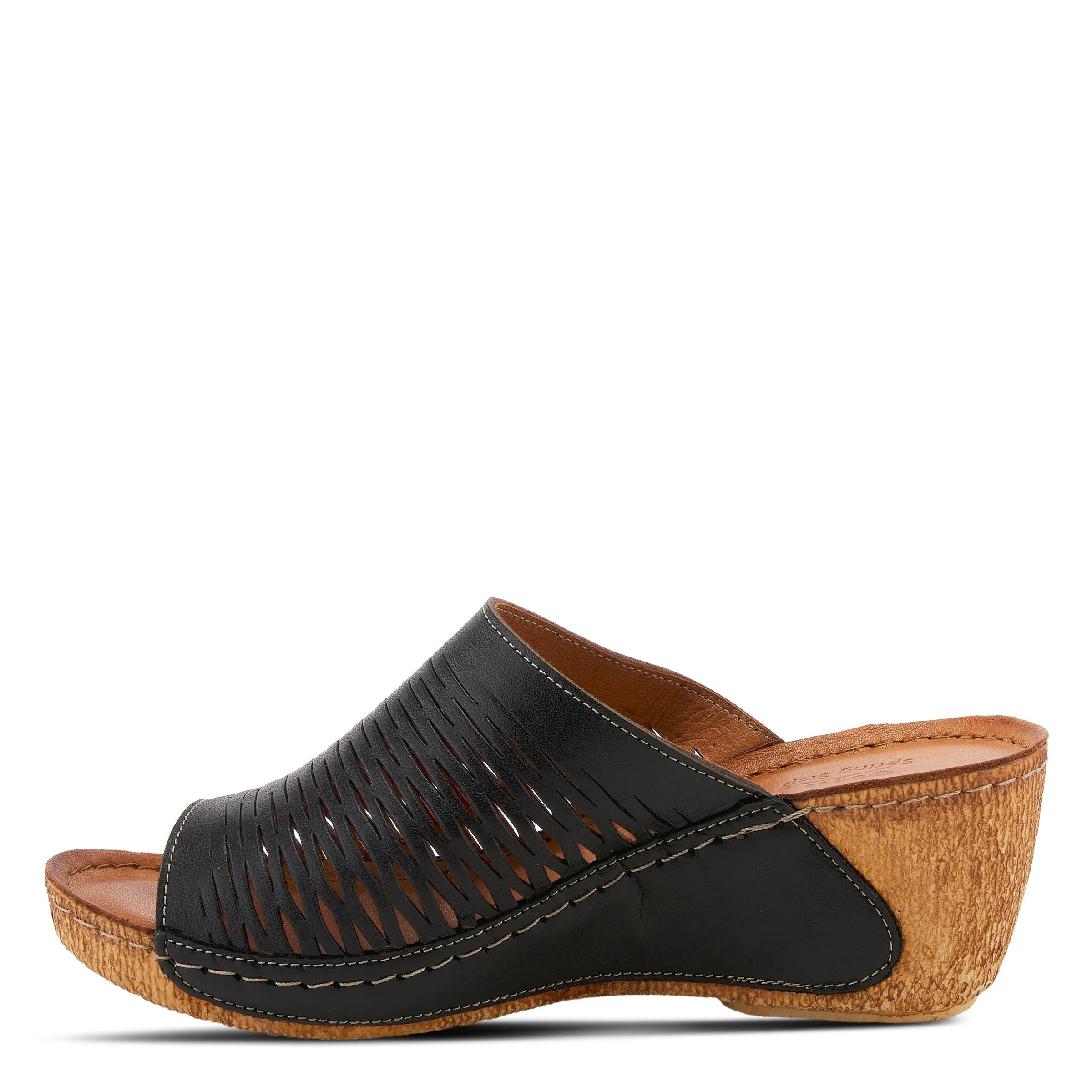 Spring Step Shoes Cunacena Sandal Women’s Leather Wedge 2.5" Heel