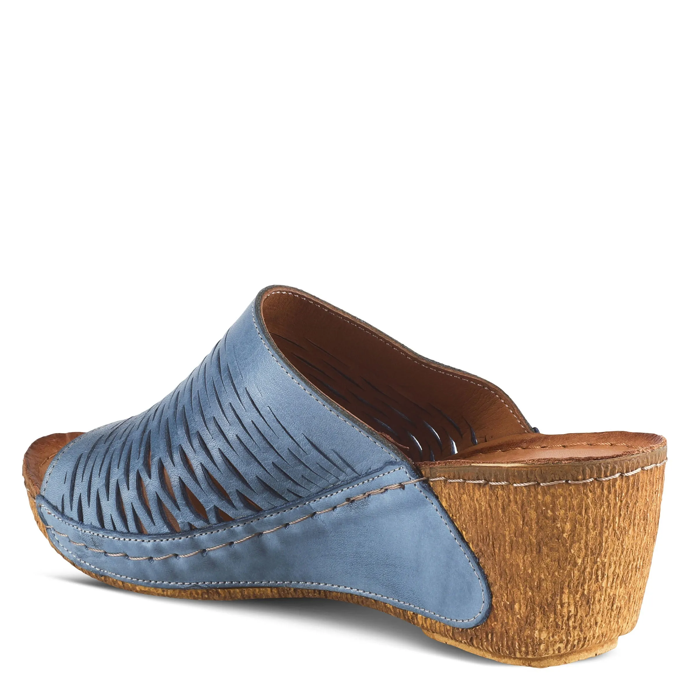 Spring Step Shoes Cunacena Sandal Women’s Leather Wedge 2.5" Heel