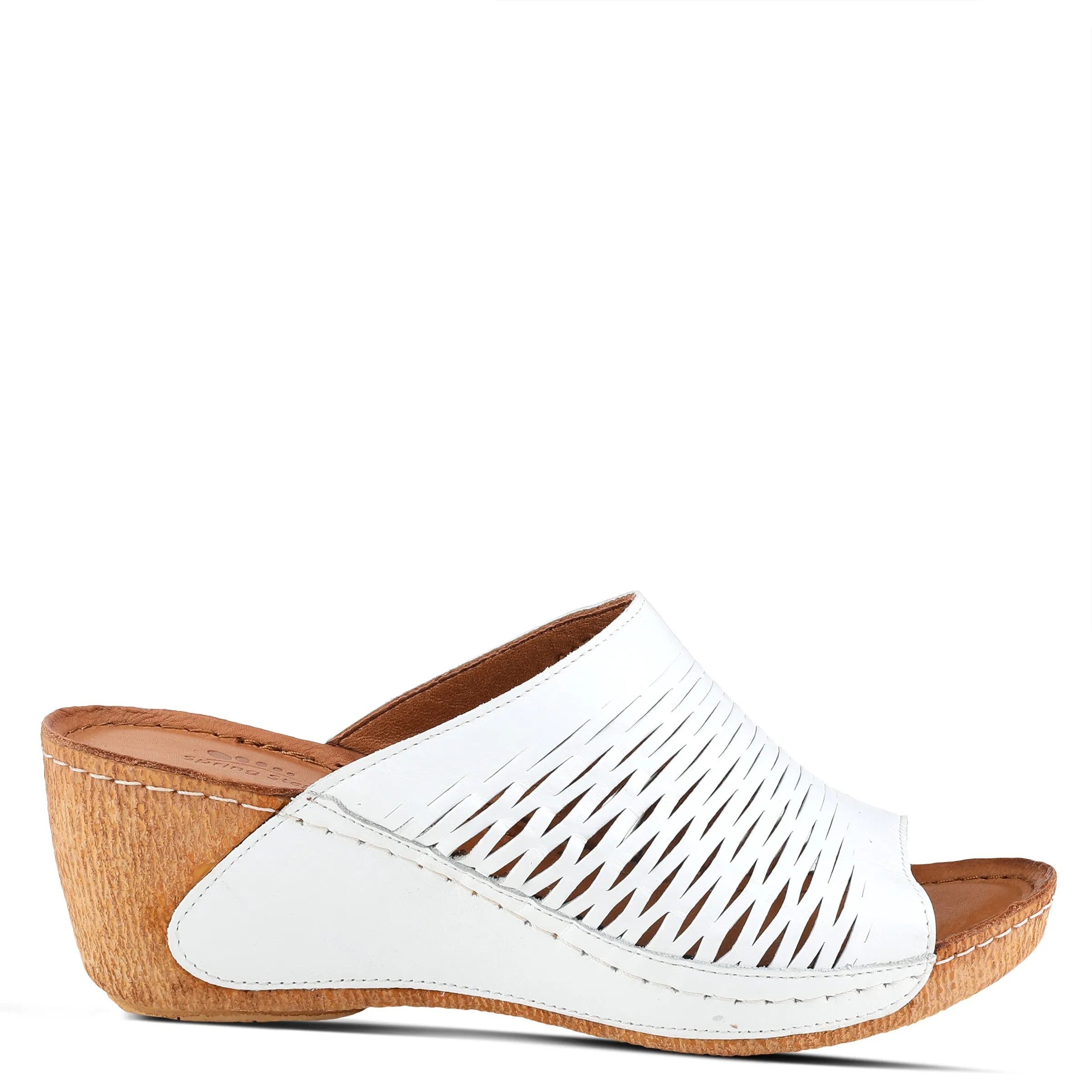 Spring Step Shoes Cunacena Sandal Women’s Leather Wedge 2.5" Heel