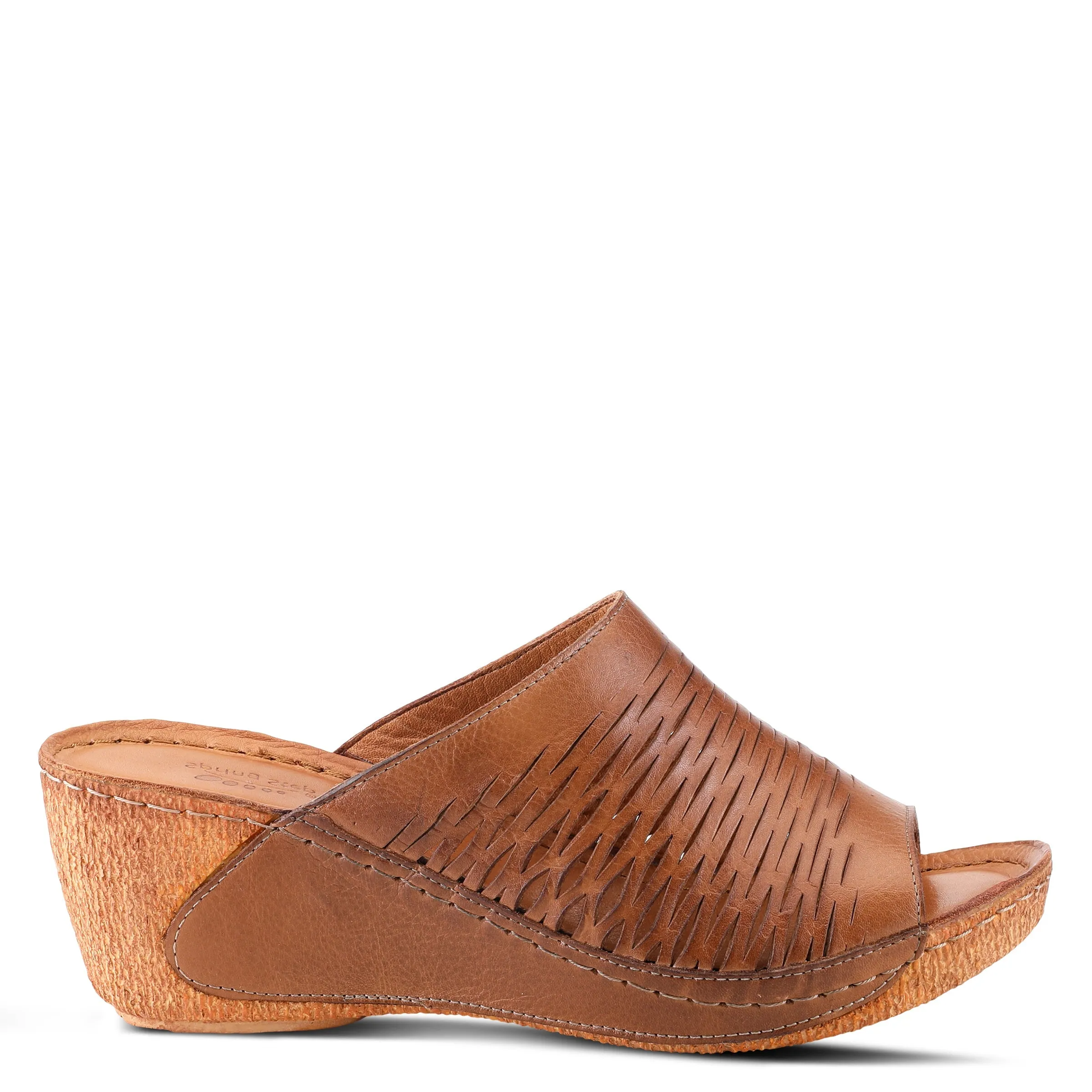 Spring Step Shoes Cunacena Sandal Women’s Leather Wedge 2.5" Heel