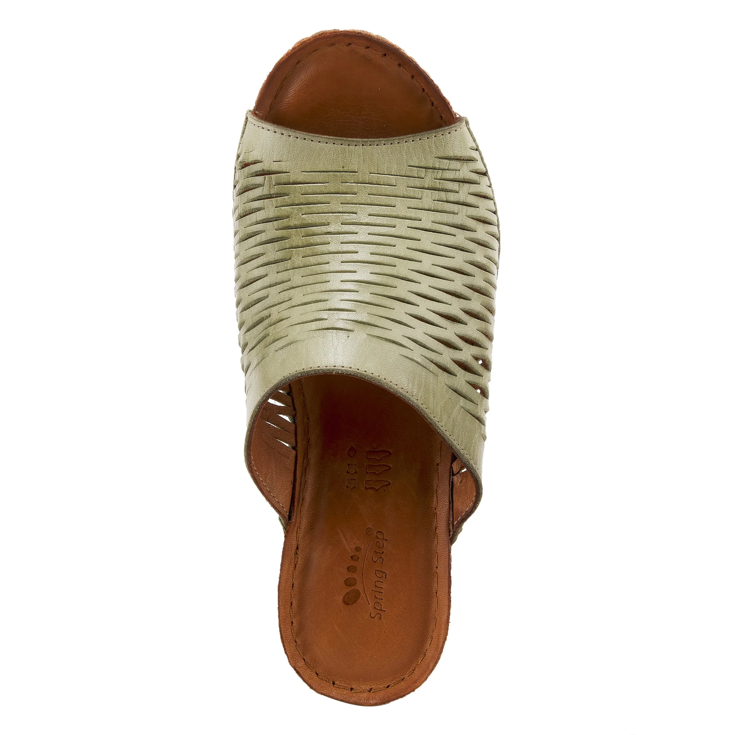 Spring Step Shoes Cunacena Sandal Women’s Leather Wedge 2.5" Heel