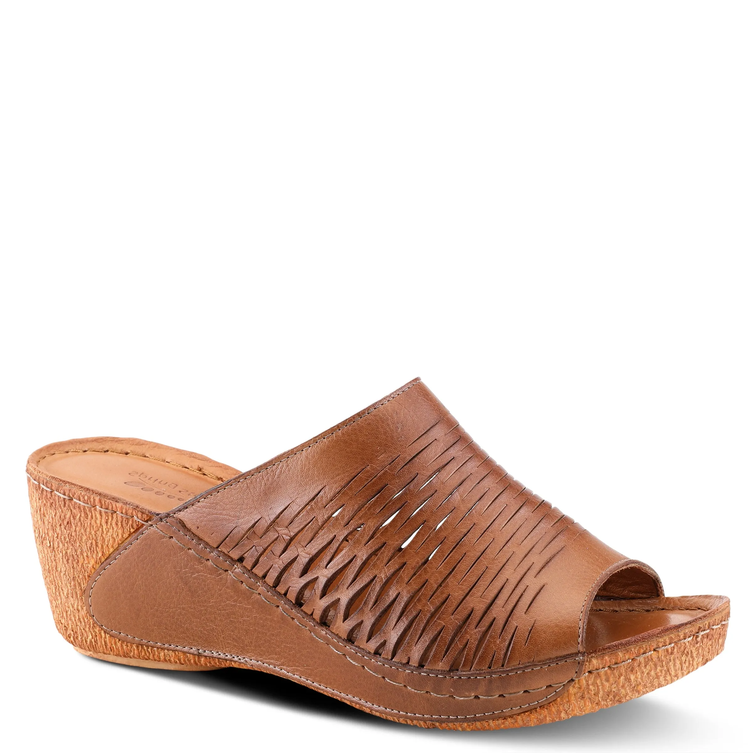 Spring Step Shoes Cunacena Sandal Women’s Leather Wedge 2.5" Heel