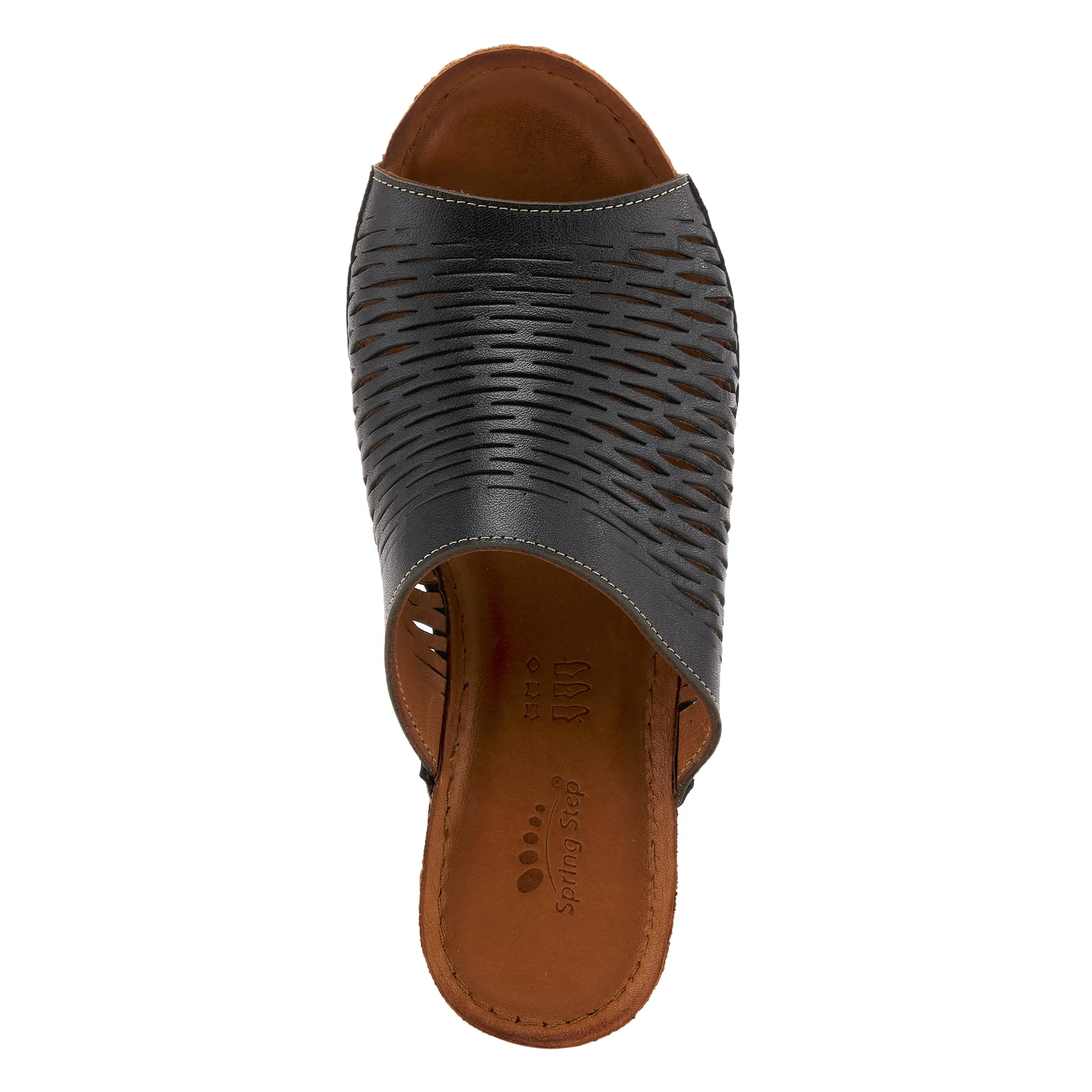 Spring Step Shoes Cunacena Sandal Women’s Leather Wedge 2.5" Heel