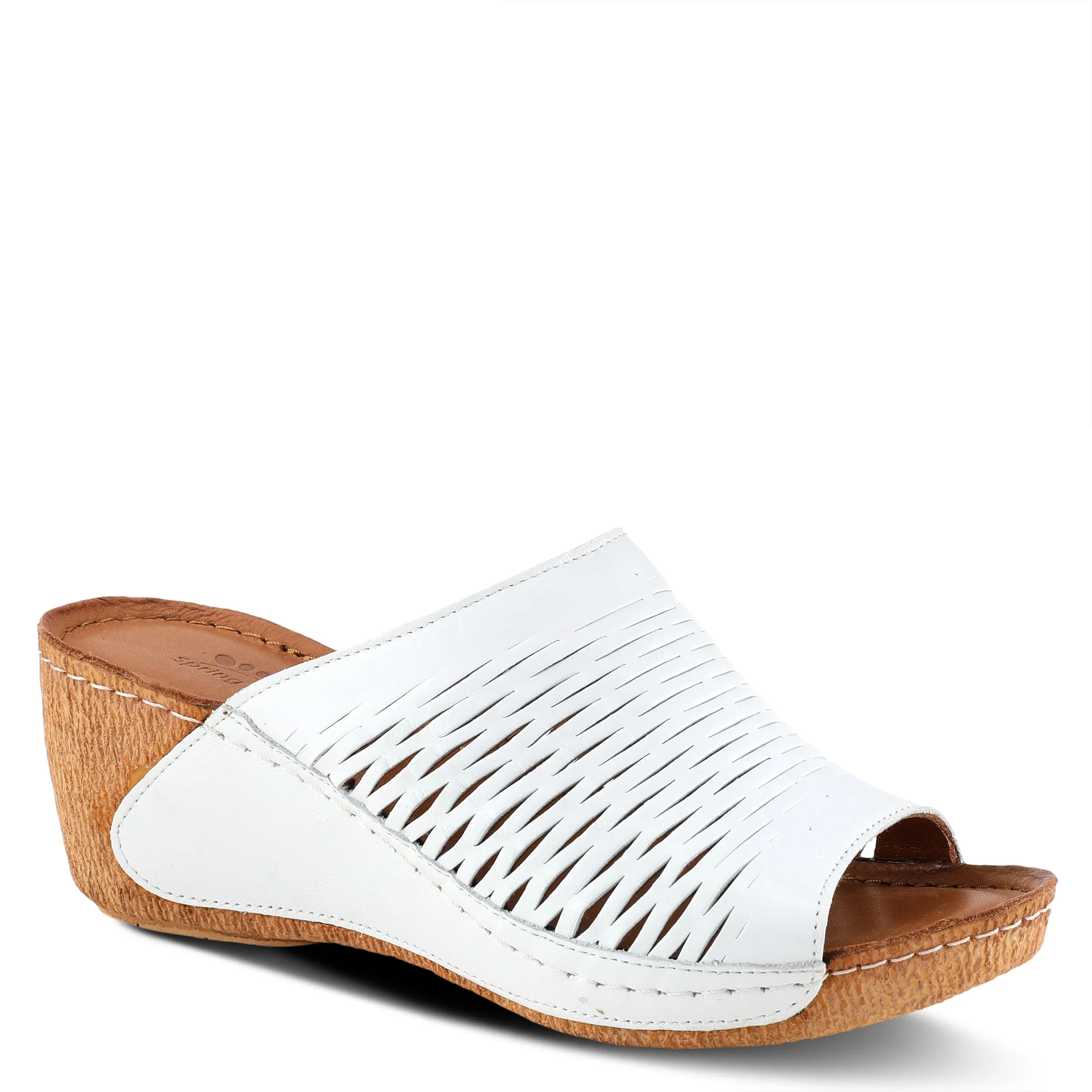 Spring Step Shoes Cunacena Sandal Women’s Leather Wedge 2.5" Heel