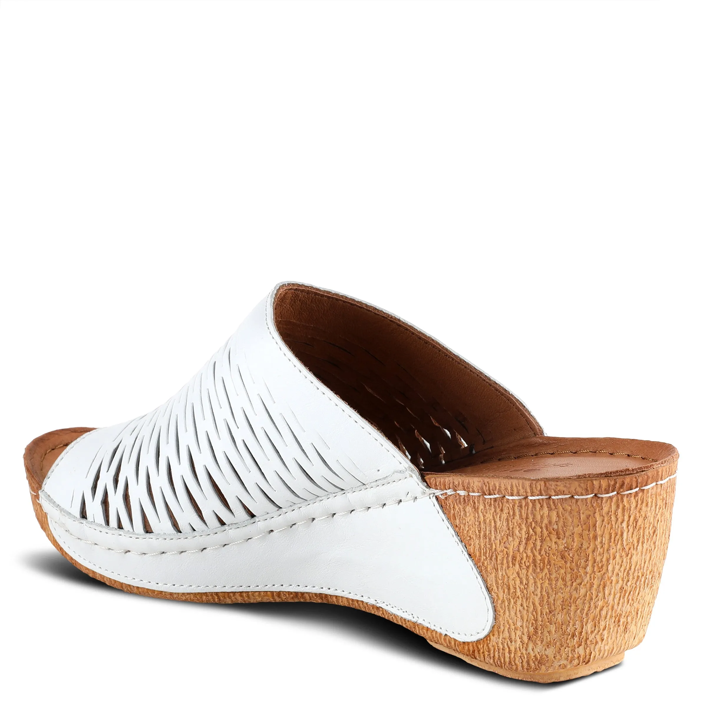 Spring Step Shoes Cunacena Sandal Women’s Leather Wedge 2.5" Heel